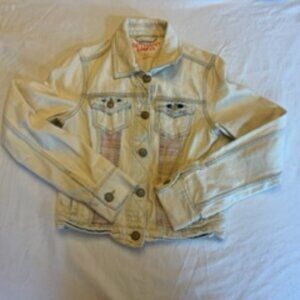 Women's Bethany Mota White Jean Jacket